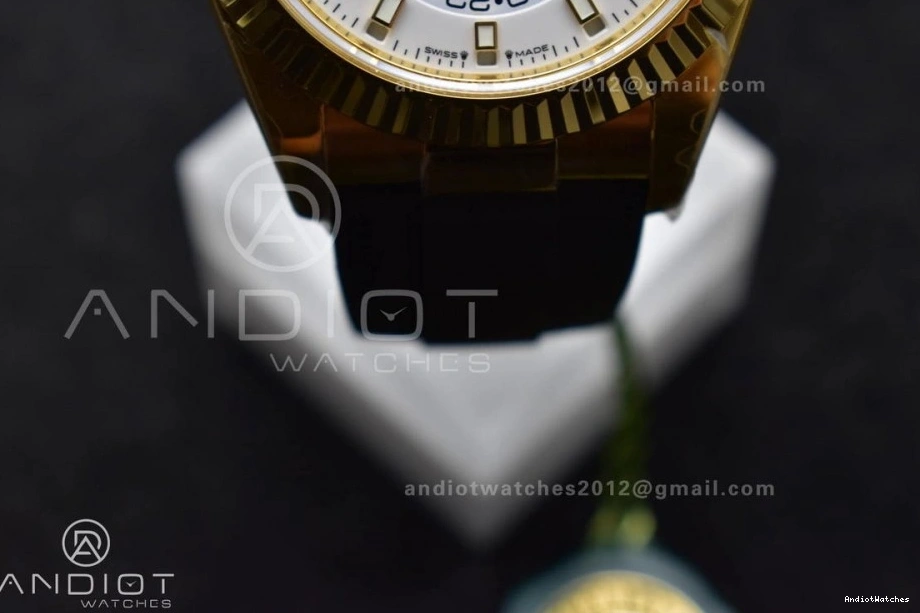 Weight) YG on Best Sky-Dweller 336238 Oysterflex Strap Functional (Gain Dial 1100 1:1 Edition ZF White A23J 0902